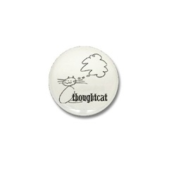 Thoughtcat mini button-badge