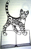 Cat illustration by the amazing Alasdair Gray