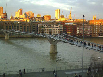 The Millennium Bridge, London