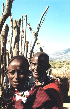Masai village (c) Peter Gibbons