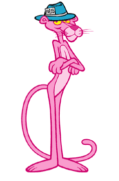 The pink, pink panther, the rinky-dink panther...