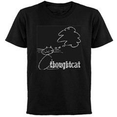 Black Thoughtcat t-shirt