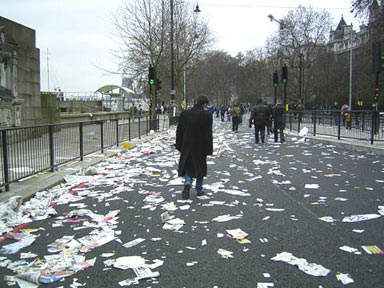 Debris on the Embankment