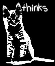Thinking cat by Cat Milne