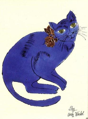 Untitled cat by Andy Warhol